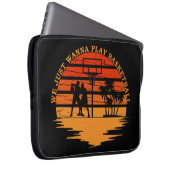Basketballspieler Vintager Retro-Stil Laptopschutzhülle (Vorne Rechts)