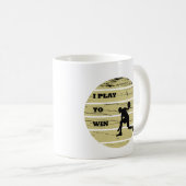 Basketballspieler Vintager Retrostil bei Sonnenunt Kaffeetasse (VorderseiteRechts)