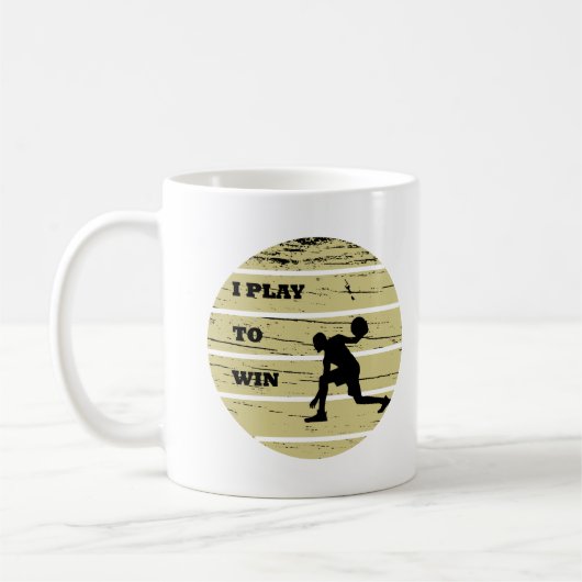 Basketballspieler Vintager Retrostil bei Sonnenunt Kaffeetasse (Links)
