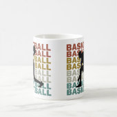 Basketballspieler Vintager Retrostil Kaffeetasse (Mittel)