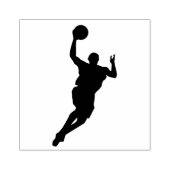 Basketballspielerdesign Holz-Briefmarke Gummistempel (Prägung)