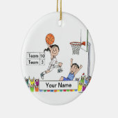 Basketballspielerin - Frau Keramikornament (Rechts)