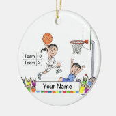 Basketballspielerin - Frau Keramikornament (Links)