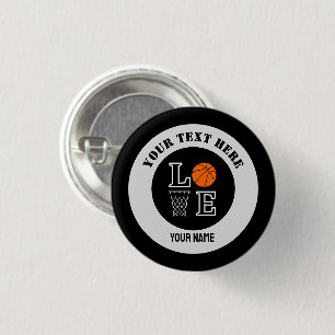 Basketballspielerin Mädchen, Basketball Mädchen Ge Button