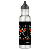 Basketballspielerin Mädchen, Basketball Mädchen Ge Edelstahlflasche (Rechts)