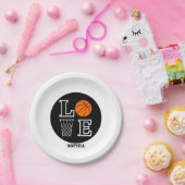 Basketballspielerin Mädchen, Basketball Mädchen Ge Pappteller (Party)