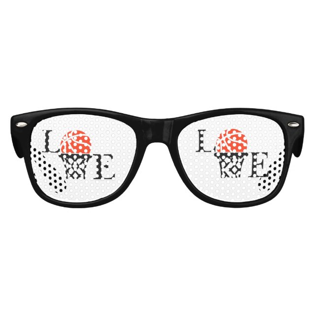 Basketballspielerin Mädchen, Basketball Mädchen Ge Partybrille (Vorderseite)