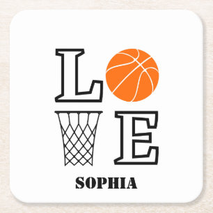 Basketballspielerin Mädchen, Basketball Mädchen Ge Rechteckiger Pappuntersetzer