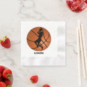 Basketballspielerin Mädchen, Basketball Mädchen Ge Serviette (Beispiel)