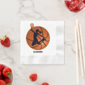 Basketballspielerin Mädchen, Basketball Mädchen Ge Serviette (Beispiel)