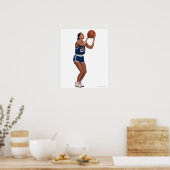 Basketballspielerin Poster (Küche)