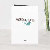 Basketballspielerin Weihnachtskarten Feiertagskarte (Rückseite)