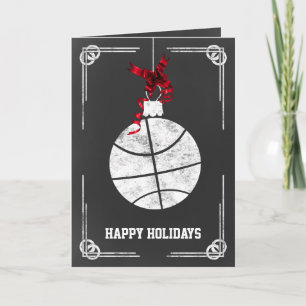 Basketballspielerin Weihnachtskarten Feiertagskarte