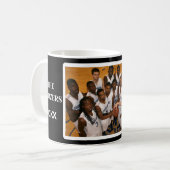 Basketballspielerisches Personalisiertes Foto Kaffeetasse (Vorderseite Links)