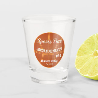 Basketballspielerscheibe Schnapsglas