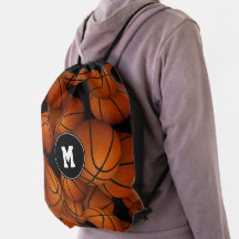 Basketballspielkunst mit Monogramm