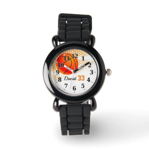 Basketballspielnummer   Funny Personalizable Armbanduhr