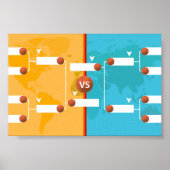 Basketballspielplan Poster (Vorne)