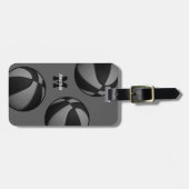 Basketballspieltasche in schwarzgrauer Mannschafts Gepäckanhänger (Vorderseite horizontal)