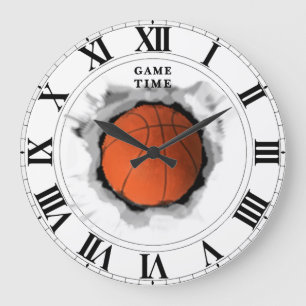 Basketballspielzeit Große Wanduhr
