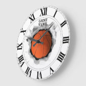 Basketballspielzeit Große Wanduhr (Winkel)