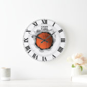 Basketballspielzeit Große Wanduhr (Zuhause)