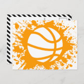 Basketballsplatz Postkarte (Vorne/Hinten)