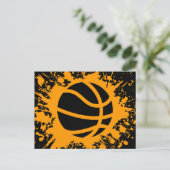Basketballsplatz Postkarte (Stehend Vorderseite)