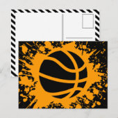 Basketballsplatz Postkarte (Vorne/Hinten)