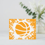Basketballsplatz Postkarte (Stehend Vorderseite)