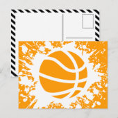 Basketballsplatz Postkarte (Vorne/Hinten)
