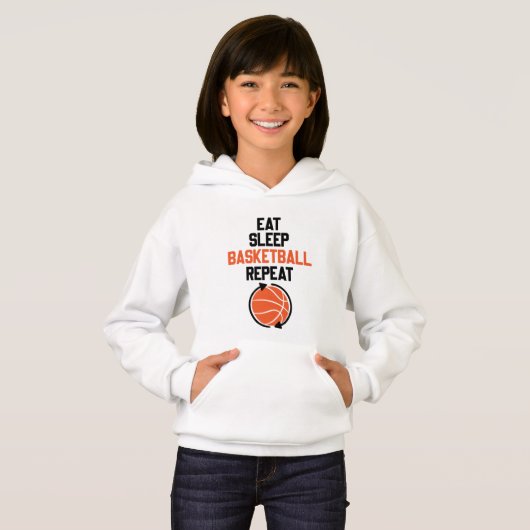 Basketballsport essen Hoodie (Vorne ganz)