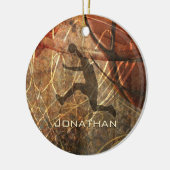 Basketballsport für Jungen Keramikornament (Links)