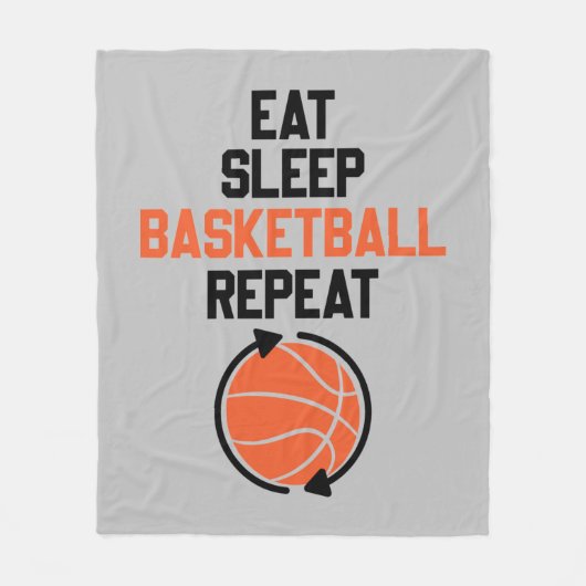 Basketballsportarten essen fleecedecke (Vorderseite)