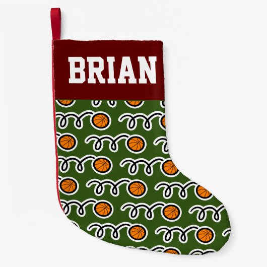 Basketballsportarten Kleiner Weihnachtsstrumpf (Vorderseite)