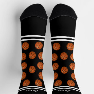 Basketballsportarten tragen Ihren Namen oder Text Socken