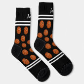Basketballsportarten tragen Ihren Namen oder Text Socken (Rechts)