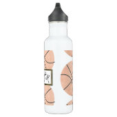 Basketballsportmonogramm Edelstahlflasche (Rechts)
