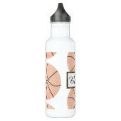 Basketballsportmonogramm Edelstahlflasche (Links)