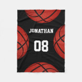 Basketballsportteam Personalisierte Decke (Vorderseite)