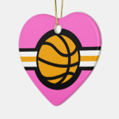 Basketballstar Keramikornament (Links)