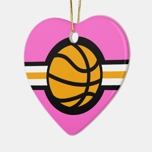Basketballstar Keramikornament (Links)