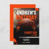 Basketballstraße Einladung (Vorne/Hinten)