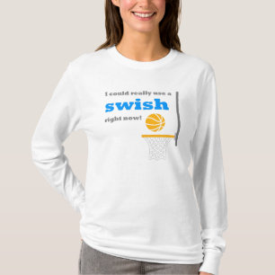 Basketballswish-motivierend Sprichwort T-Shirt