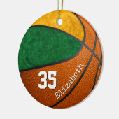Basketballteam-Brunnenbrille Keramik Ornament (Links)