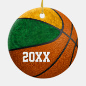Basketballteam-Brunnenbrille Keramik Ornament (Hinten)