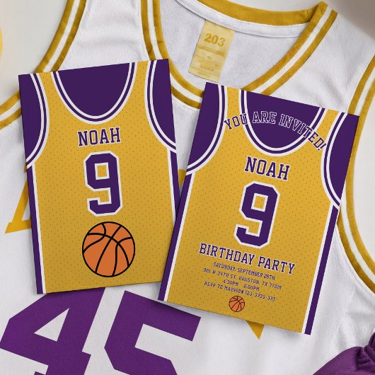 Basketballteam Einladung zum Geburtstag