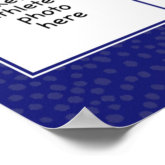 Basketballteam-Foto Poster (Ecke)