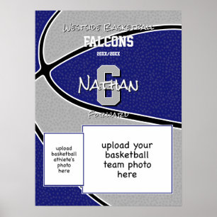 Basketballteam-Foto Poster