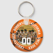 Basketballteam-Foto Schlüsselanhänger (Rückseite)